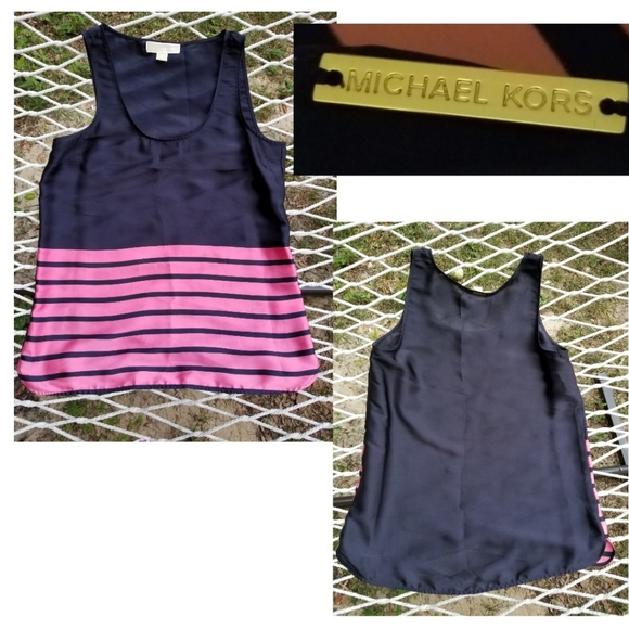Michael Kors Tops - FREE! *Michael Kors Sheer Satin Tank Sz M